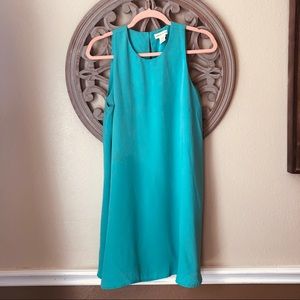 Adrienne Vittadini ocean teal shift dress